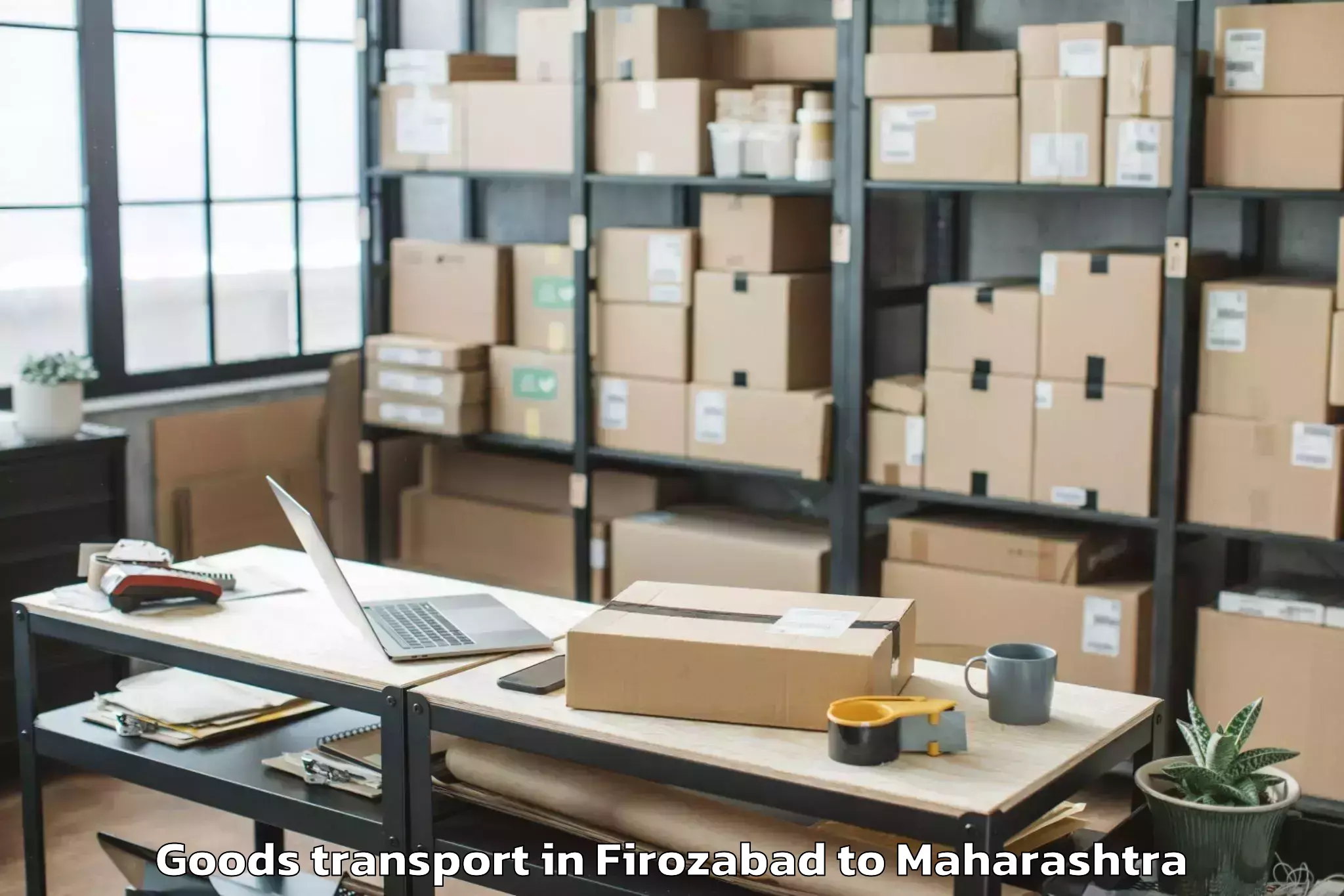 Reliable Firozabad to Sangamner Goods Transport